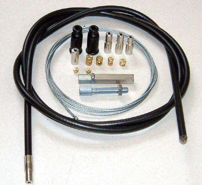 câble d'accélérateur, double tirage ou non dédoublé, universel, guidon  européen (Amal 600 et monoblocs 376..)